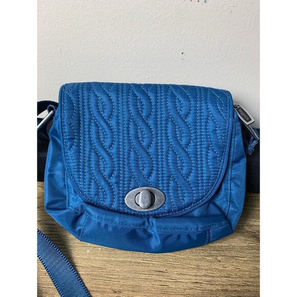 Baggallini Crossbody Small Shoulder Handbag Purse Turquoise Adjust - Picture 2 of 10